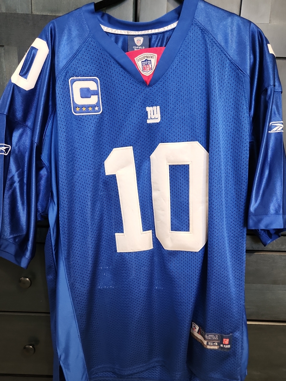 Reebok New York Giants Blue #10 Football Jersey